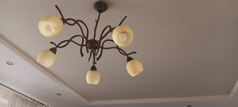 Lampa wisząca Żyrandol do pokoju Kolor Miedź