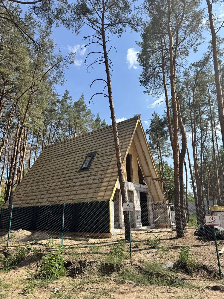 Коттедж в стиле "А-Frame" 110 м2 участок 9 соток.