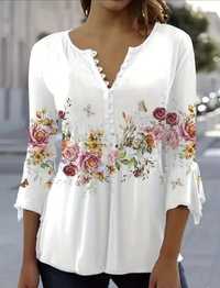Сорочка/блуза з квітами  розмір 48-52