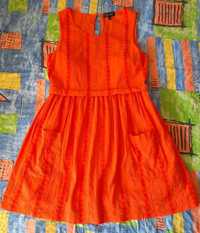 Letnia sukienka bawełniana orange * rozm. XS * Topshop