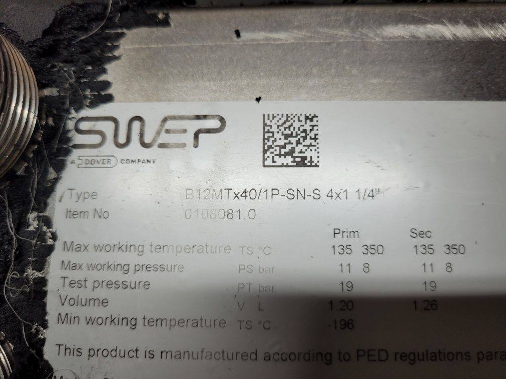 Wymiennik ciepła SWEP B12MTx40