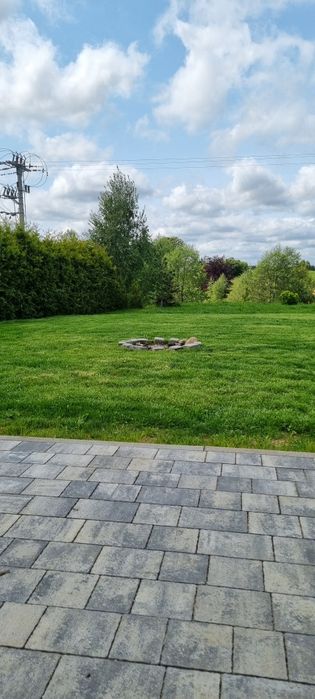 Domek na Kaszubach z kominkiem i balia staw rybki