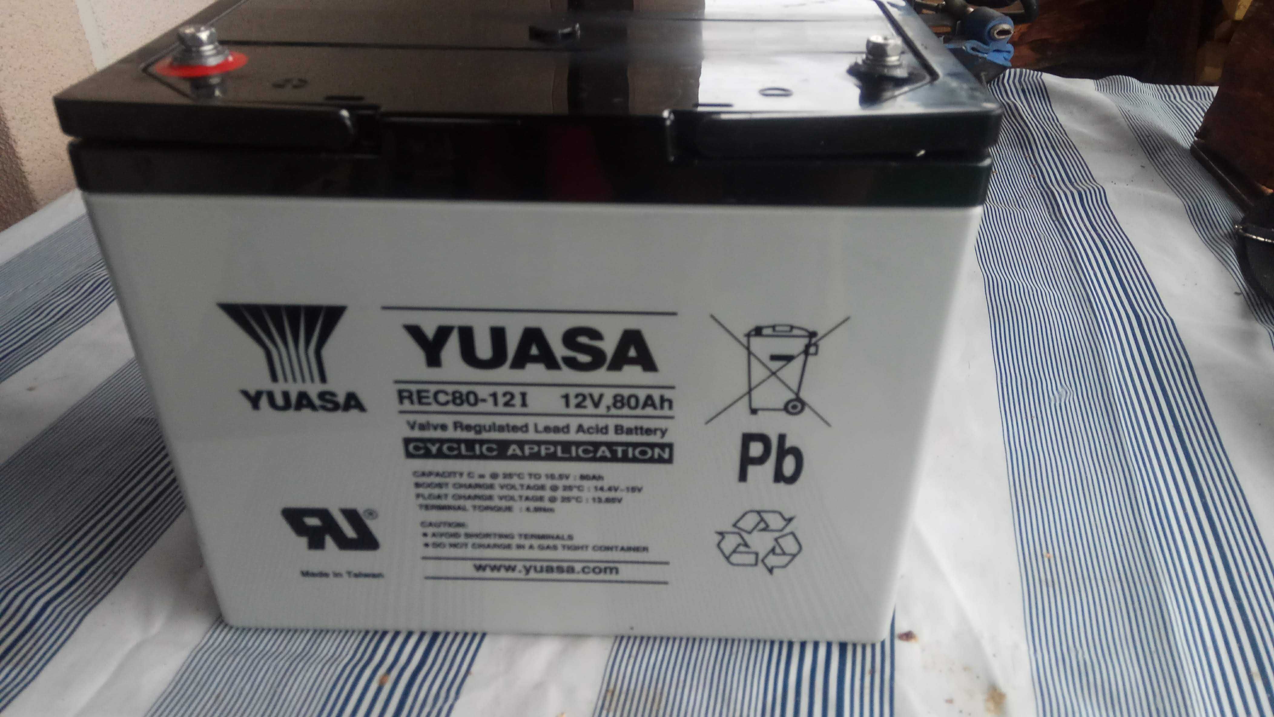 OKAZJA !!! Akumulator YUASA  12V 80Ah Żelowy-AGM !!!