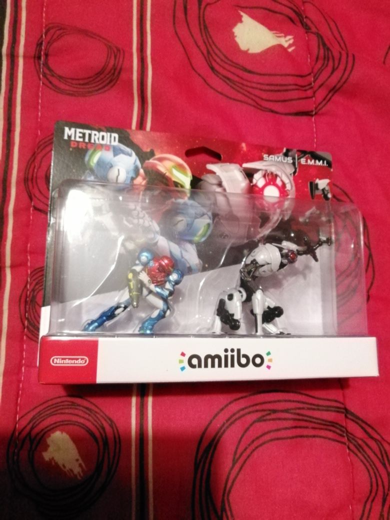 Amiibo metroid samus e emmi novos selados Nintendo Switch nds