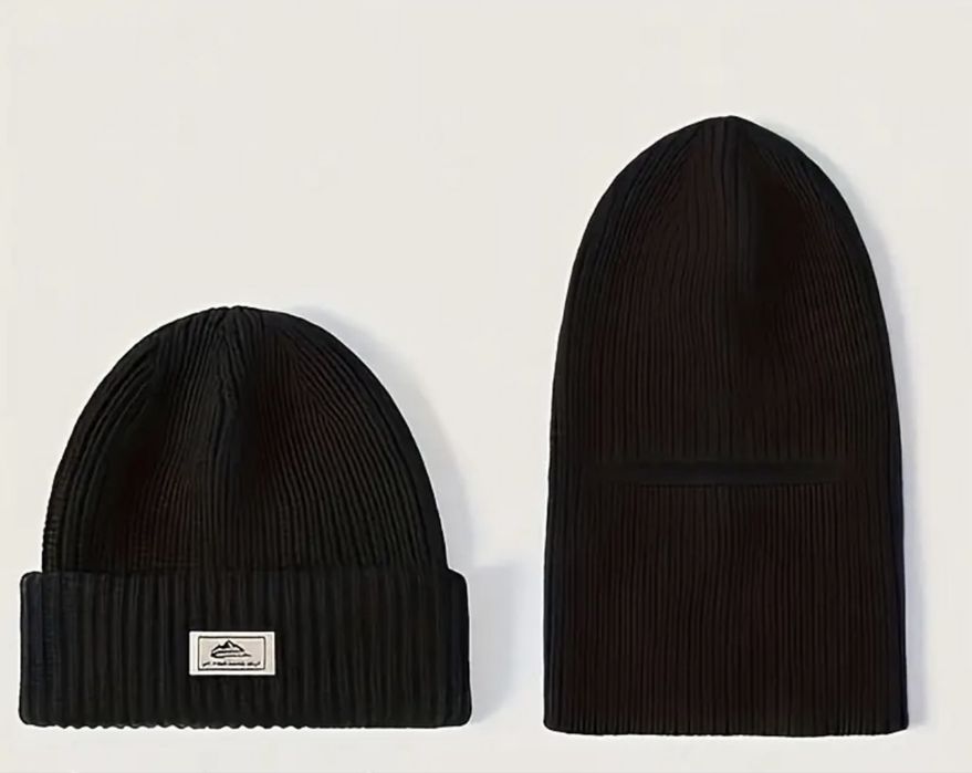 Зимова шапка балаклава чоловіча вітрозахисна захист вух,