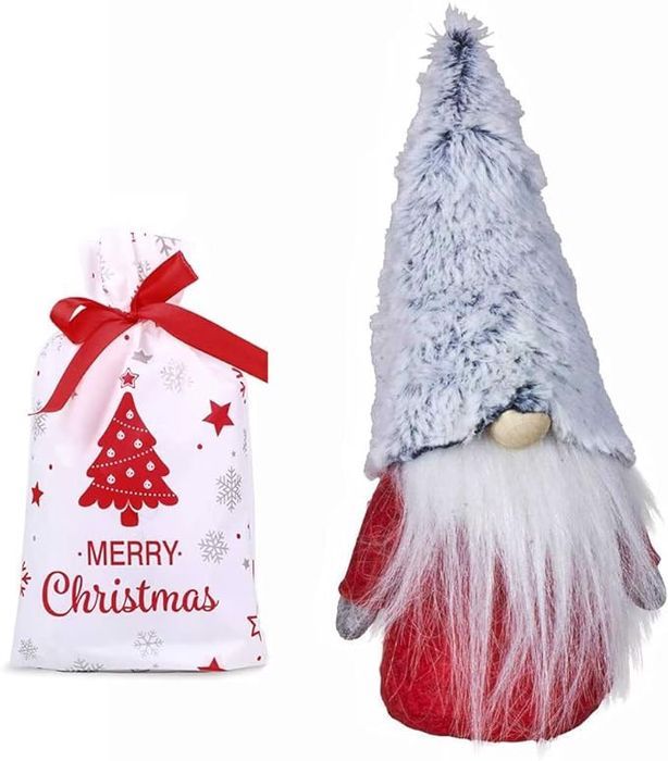 skrzat krasnal świąteczny 22 cm ręcznie robiony