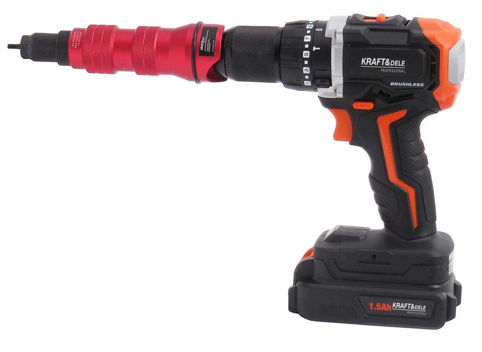 KRAFT&DELE Nitownica Do Nitonakrętek Adapter Wkrętarka M3-M10 KD10554