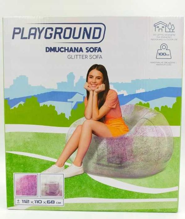 Dmuchana Sofa fioletowa Playground