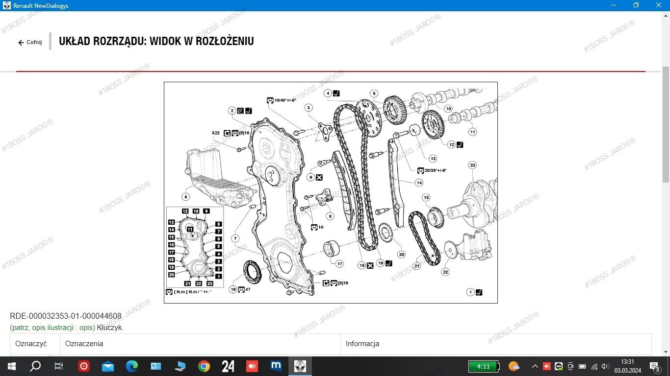 Dealer online Renault dialogys części procedury i.t d