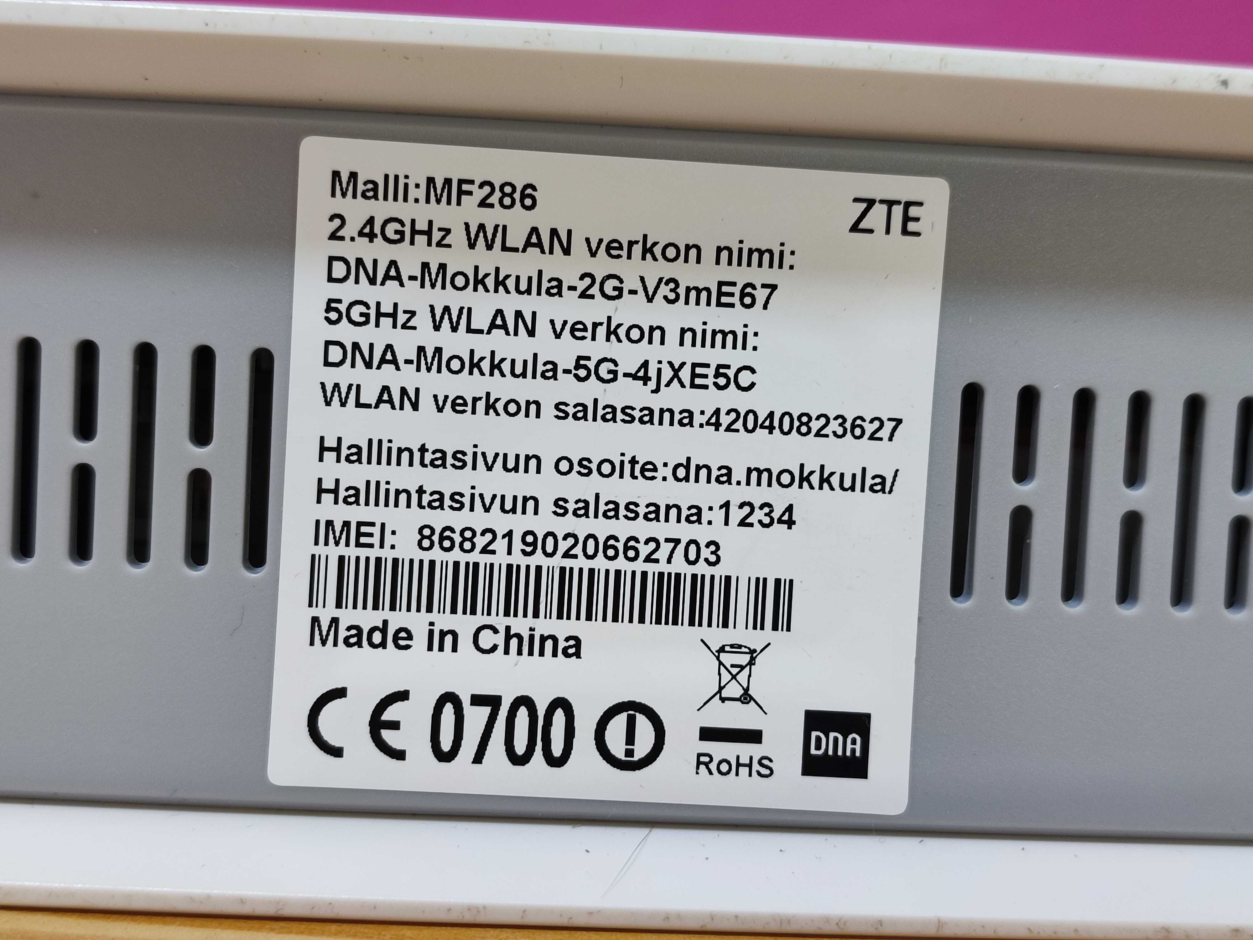Router ZTE MF286 4G+ 300mbps Wi-Fi