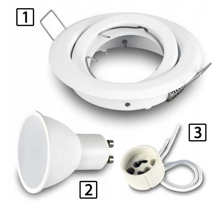 Oprawa oświetleniowa sufitowa wpuszczana Kwazar Luminaire 7 W GU10