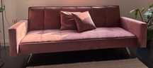 Sofa cama rosa seco