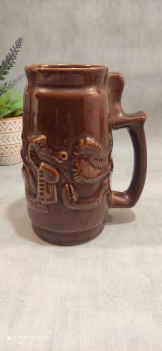 Kufel kolekcjonerski vintage prl Bolesławiec