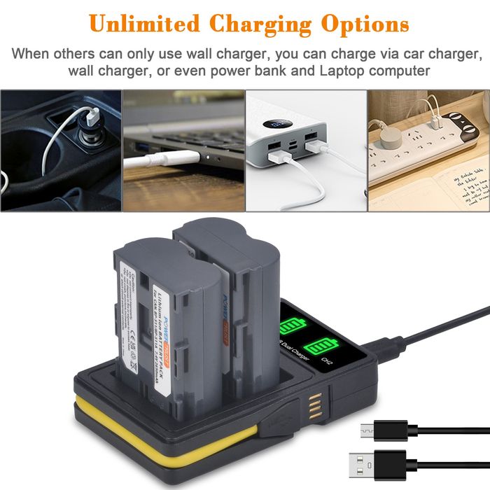 Зарядное+ 2 аккумулятора EN-EL E EN-EL3 емкостью 2400 мАч