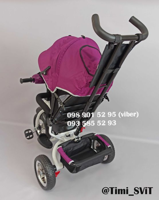 Трехколесный велосипед с родительской ручкой детский Best Trike