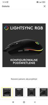 Mysz gemingowa Logitech