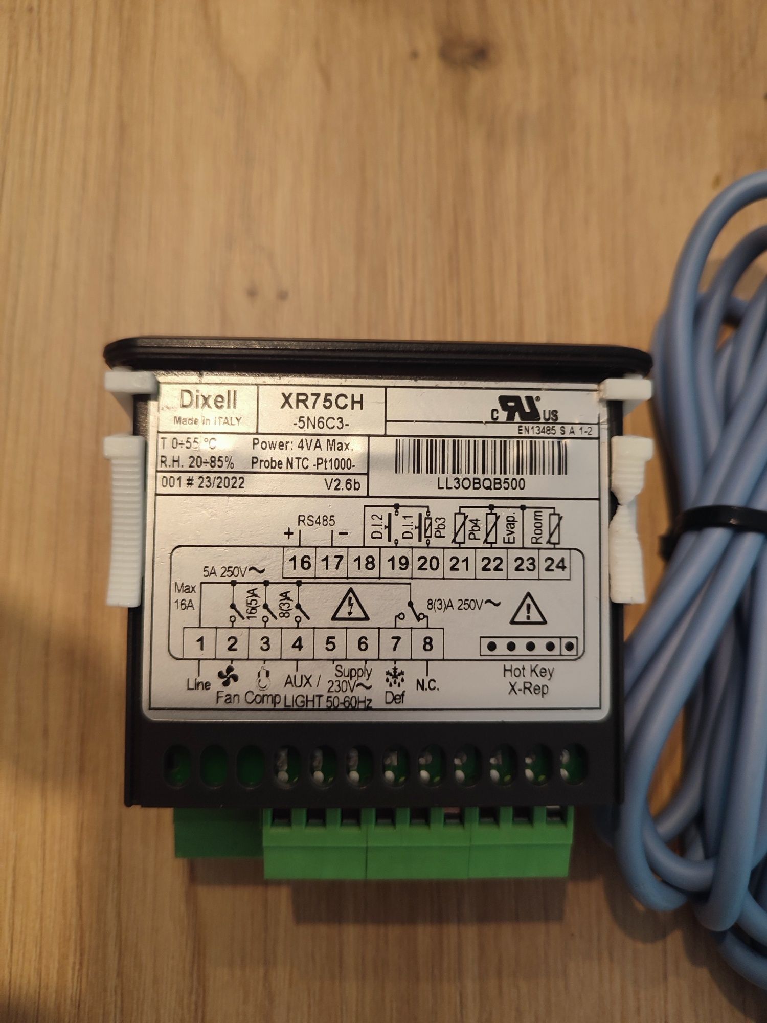 Sterownik chłodniczy regulator temperatury dixell XR 75 CH  Rs485