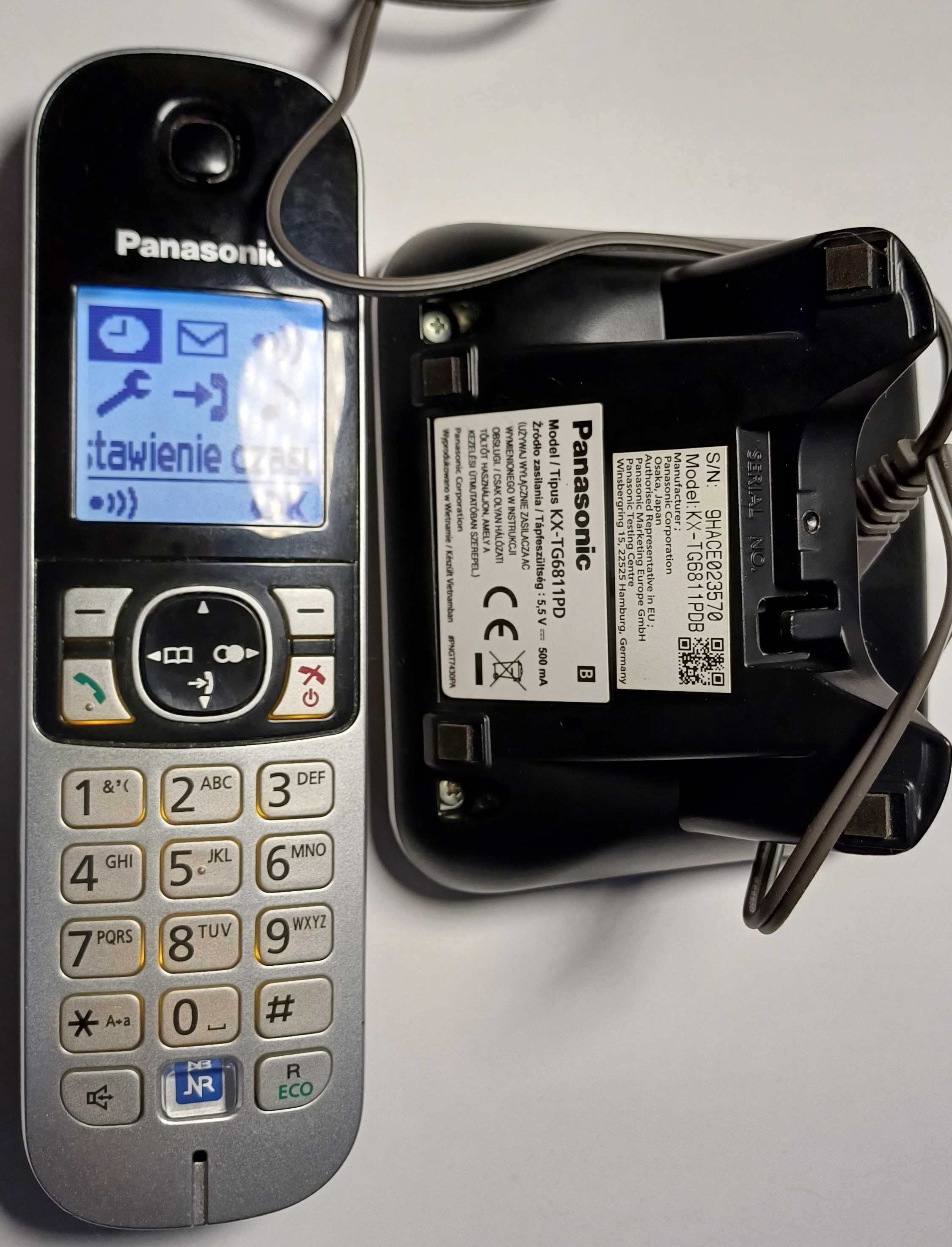 Telefon Stacjonarny marki PANASONIC  Bezprzewodowy PL+ 100% SPRAWNY