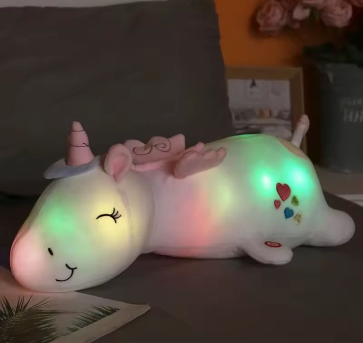 Іграшка игрушка мʼяка мягкая єдиноріг одноріг единорог нічник ночник