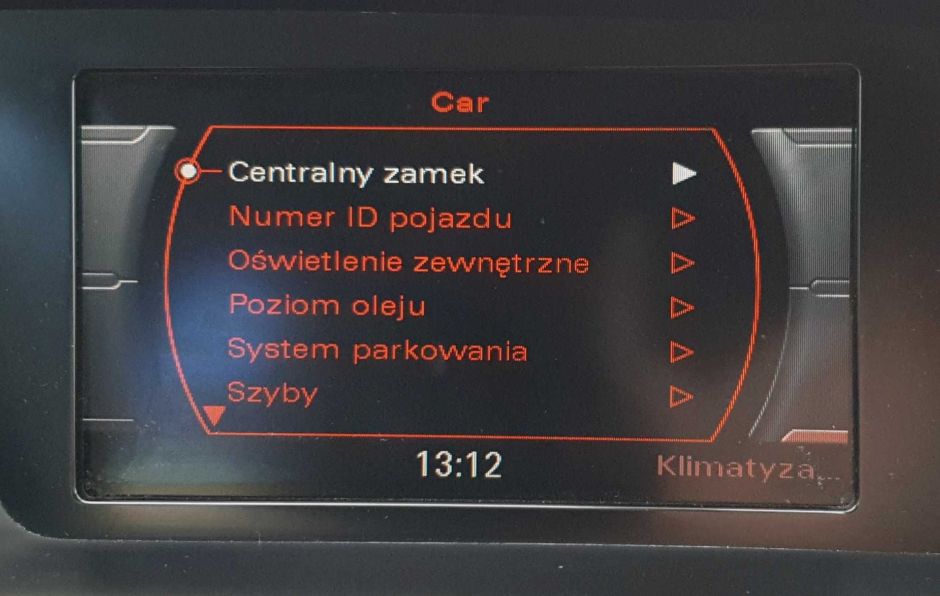 Audi A4 A5 Q5 CONCERT Symphony POLSKIE MENU Poziom Akumulatora