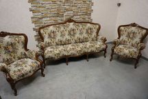Zestaw 3+1+1 Chippendale Warrings Ludwik Filip (w-1006)   -10%
