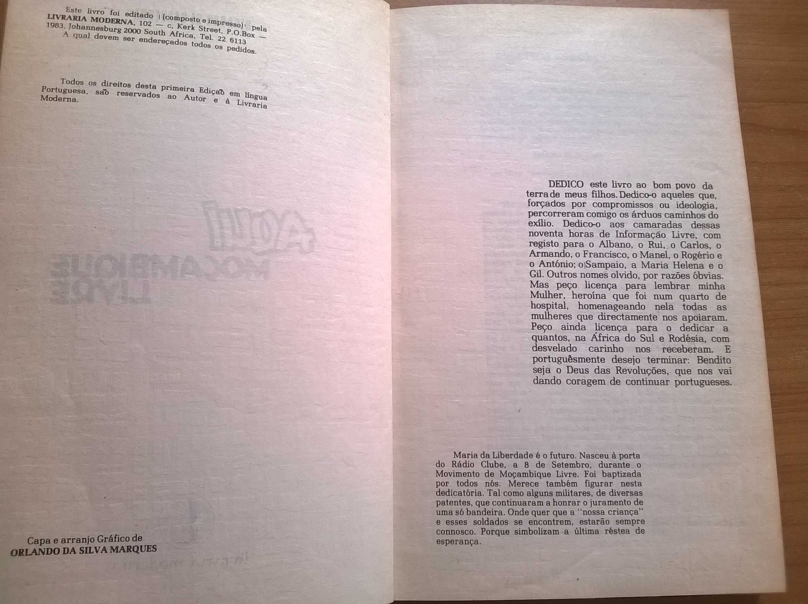 Aqui Moçambique Livre - Ricardo de Saavedra