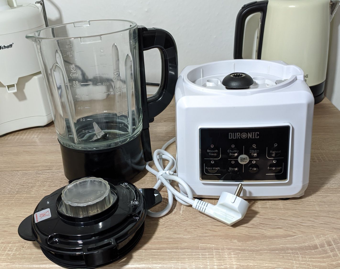 Blender szklany - Duronic BL89 zupowar krem - Cream Soup