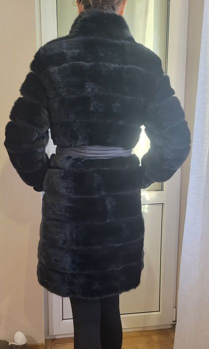 Шуба норкова чорна