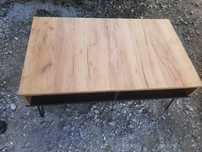 Stolik kawowy niski nowoczesny styl  100x60x40 solidny, stalowe nogi