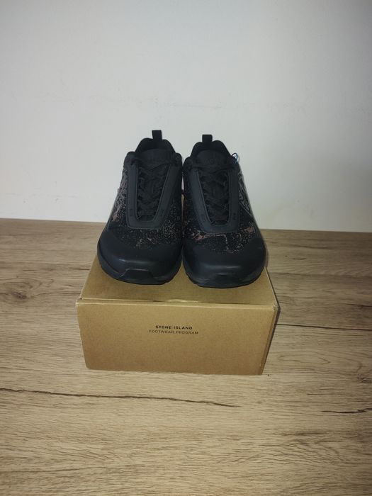Оригінальні кросівки Stone Island grime sneakers black, кроссовки 42