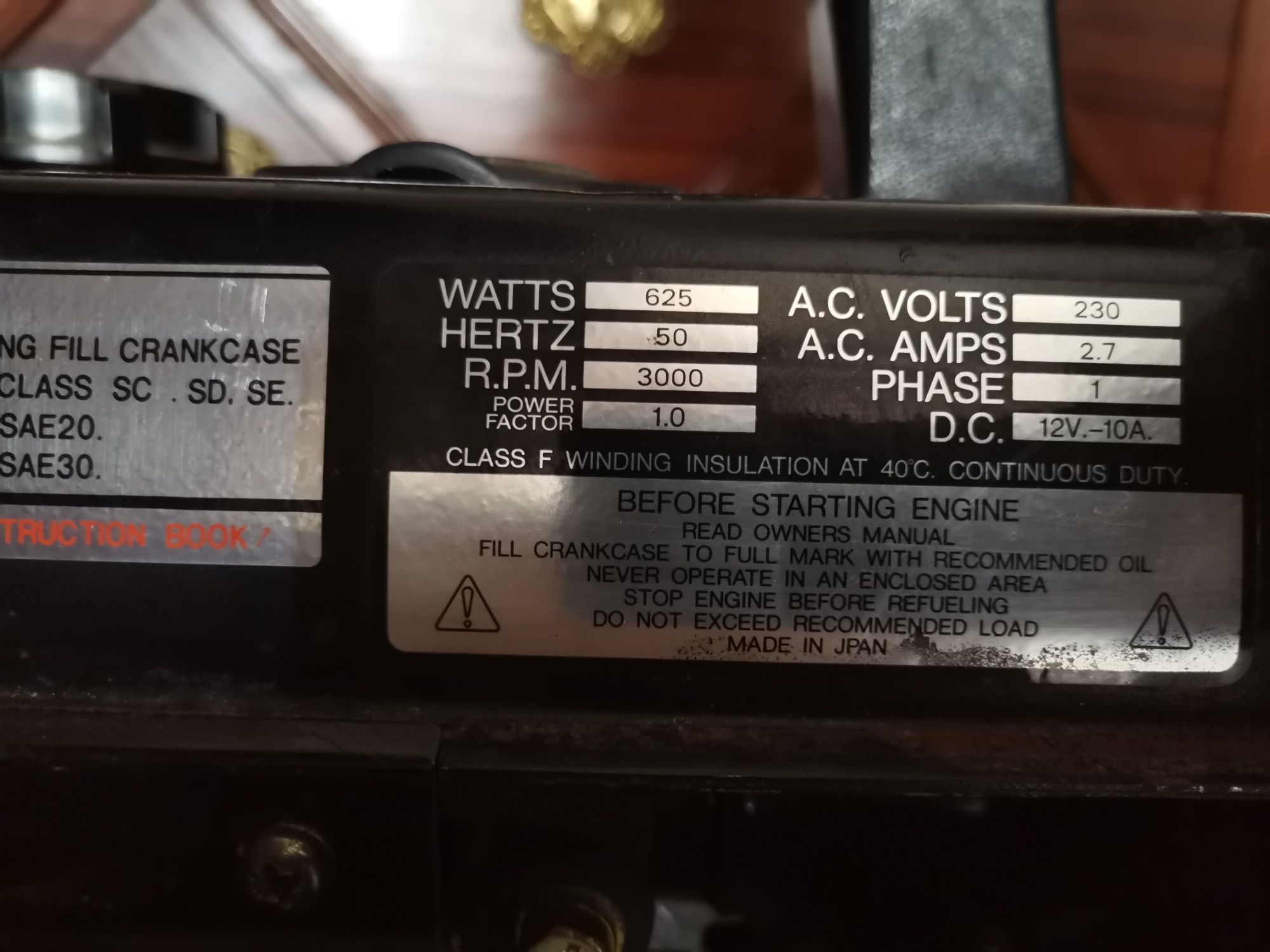 Gerador gasolina. 220v 12v 10wp