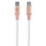 Kabel Guess Ebossed Logo Usb-C / Usb-C 1.5M Szybkie Ładowanie - Różowy
