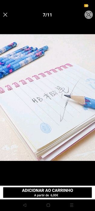 Lápis Stitch 5 unidades com borracha