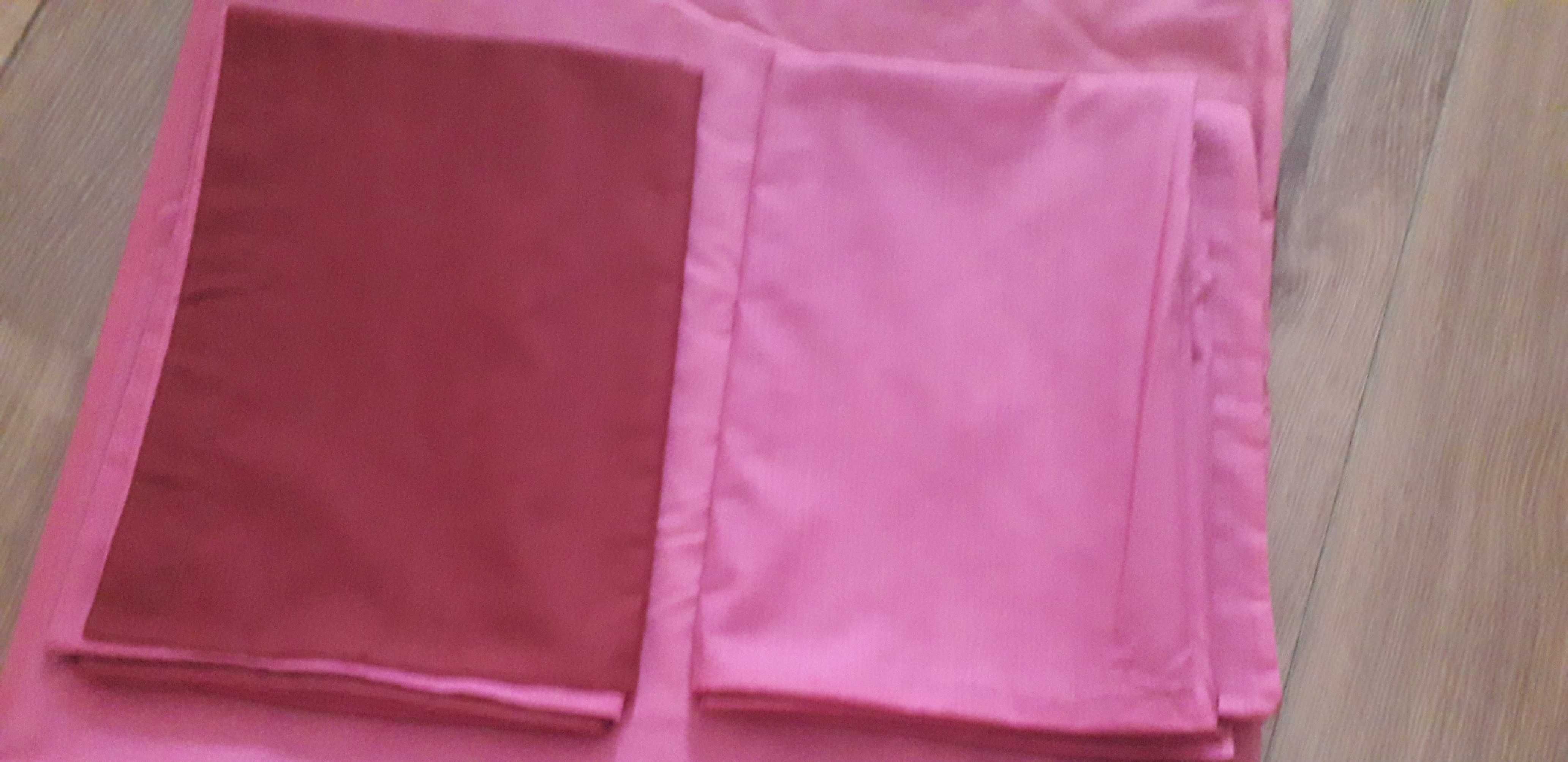 Capa edredon 2 faces rosa/Bordeaux
