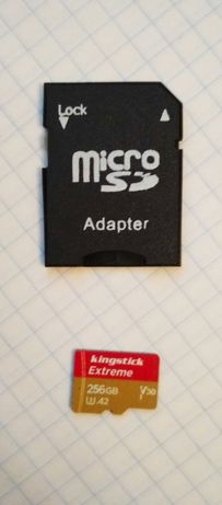 Microsd 256 gb kingstick U3 V30 A2