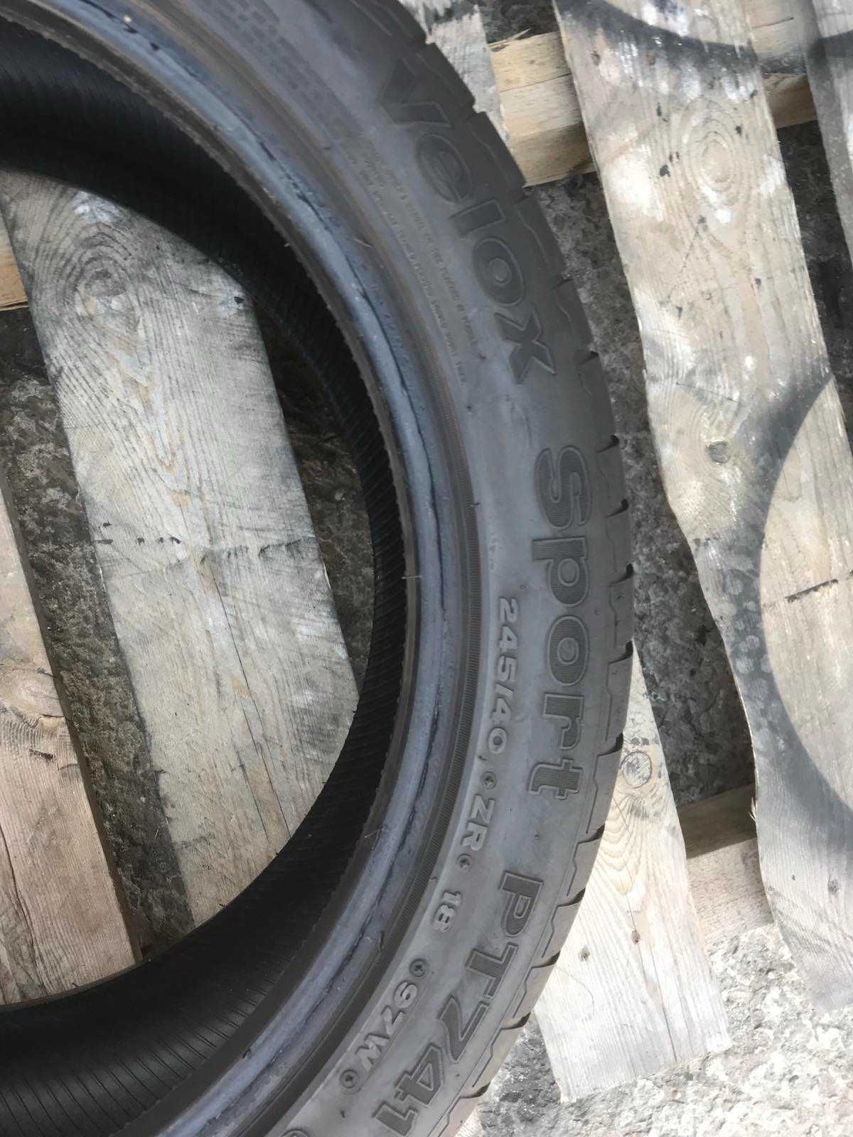 Шини Petlas Velox Sport PT741 245/40R18 Пара Літо Б/у Оригінал