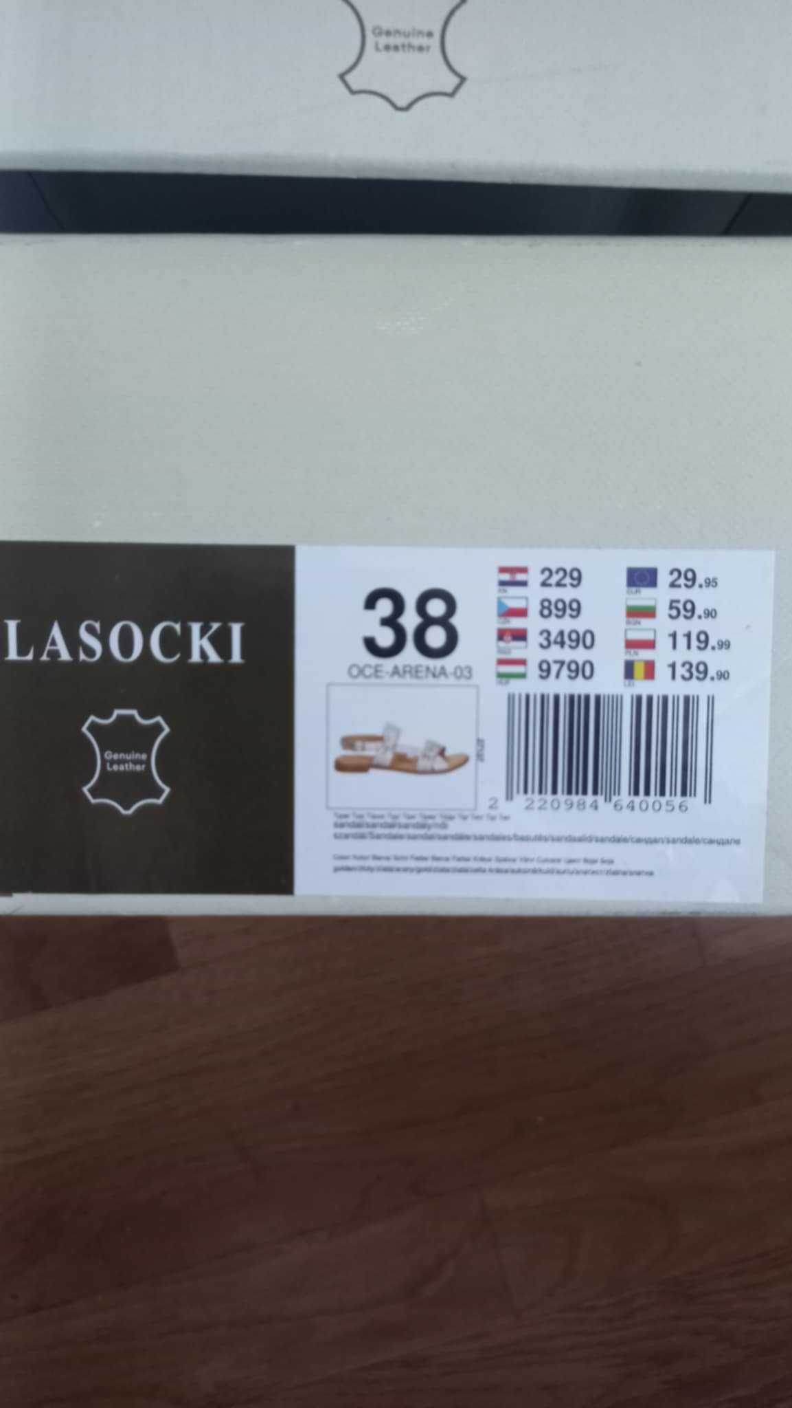 Skórzane sandałki LASOCKI