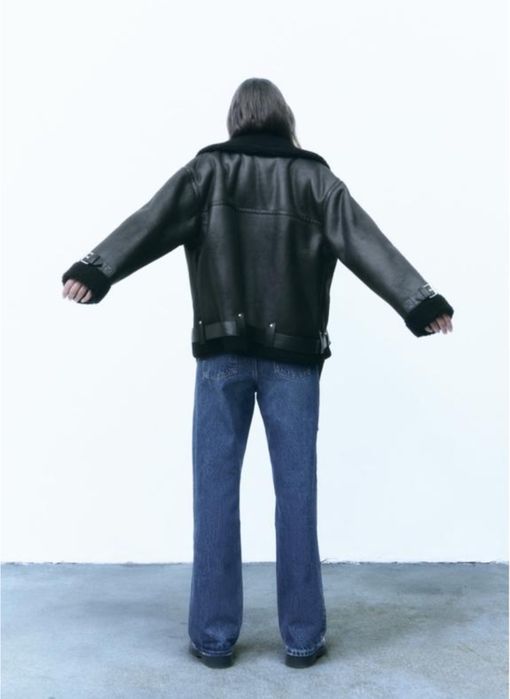 Куртка дублянка zara р l куртка авіатор зара косуха размер л