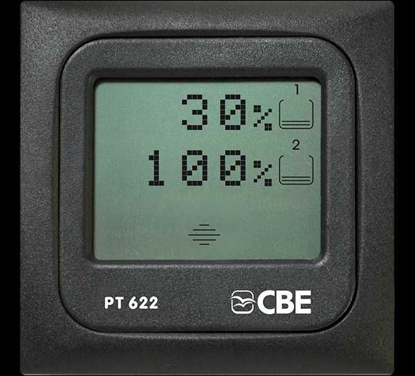 Painel digital de água limpa e suja (Autocaravana / Campervan)