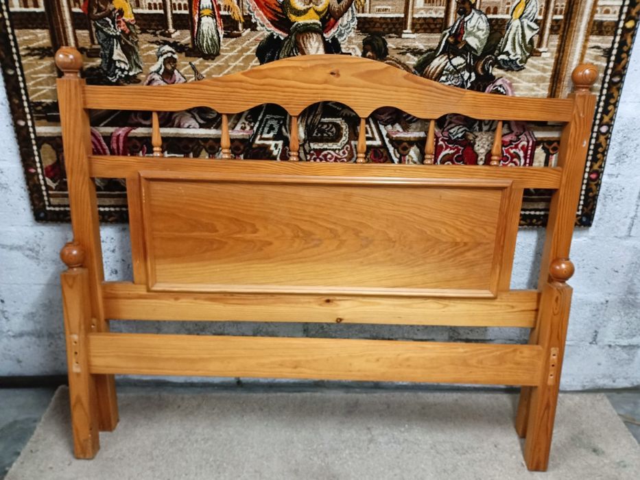Mobiliário de quarto completo, cama de casal c estrado metálico e colc
