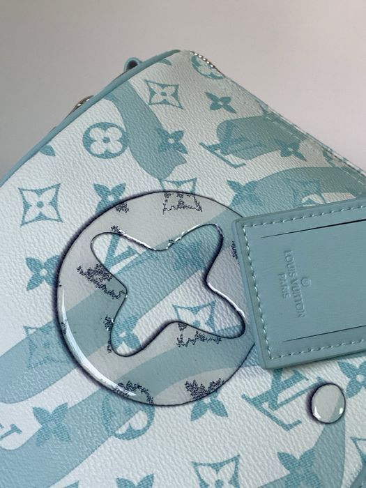 LOUIS VUITTON keepall сумка голубая мужская унисекс спортивная дорожна