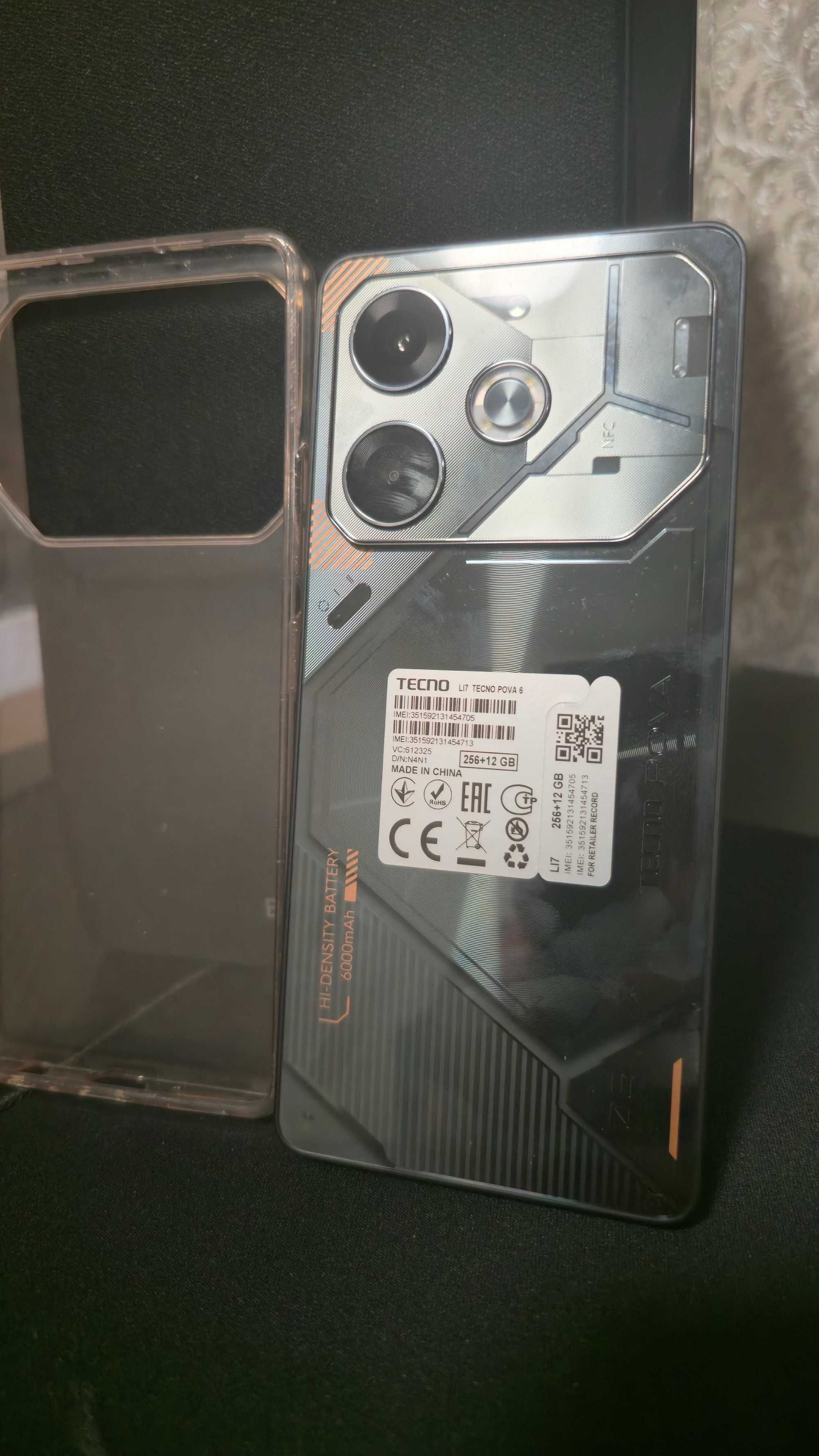 Tecno Pova 6 LI7 12/256GB Meteorite Grey
