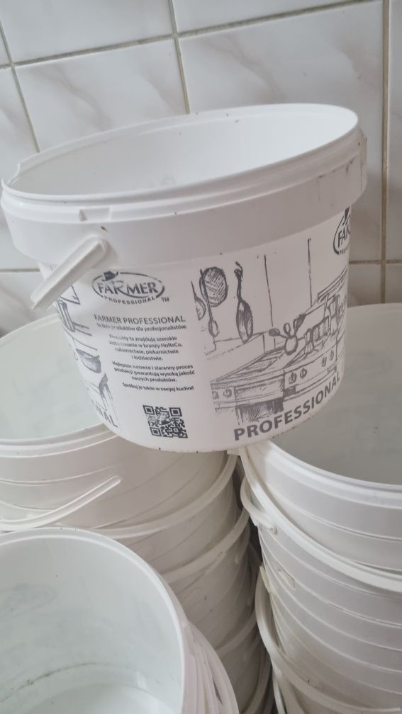 Wiaderka plastikowe  5L 10L po spożywce