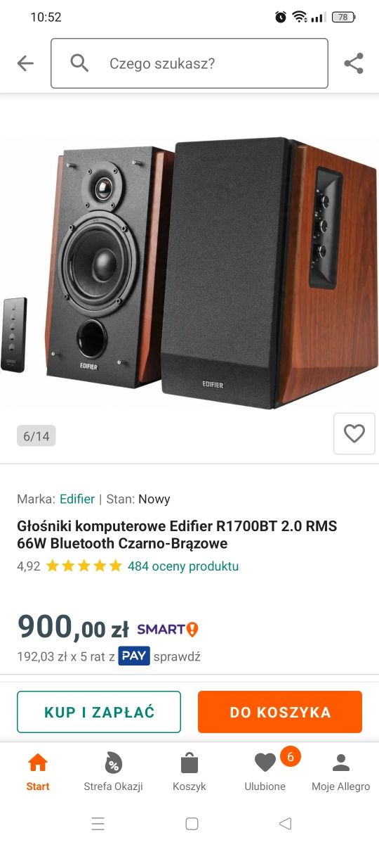Jak Nowe Kolumny Głośniki EDIFIER R1700 BTS 2.0 bluetooth Aux