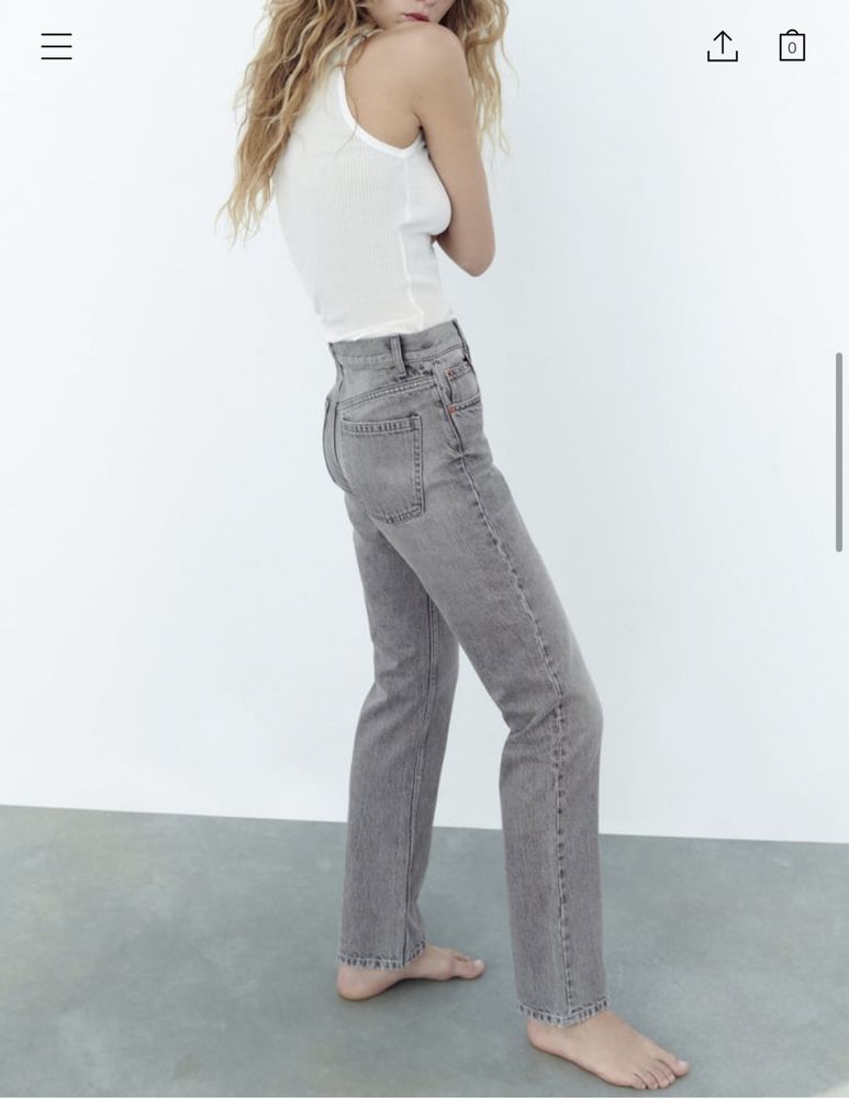 Джинси Zara прямі
