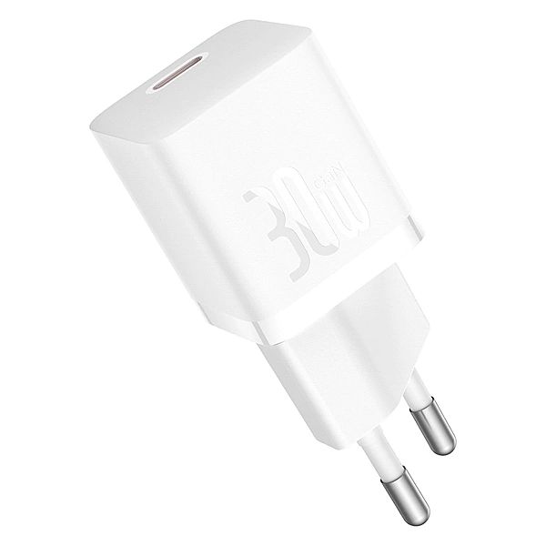 Miniładowarka sieciowa Baseus GaN5/30W USB-C - biała