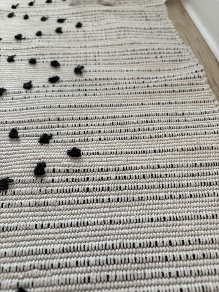 Kremowy chodnik boho 70 x 14O