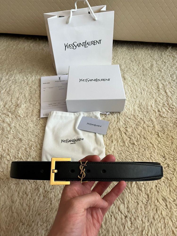 Od ręki pasek YSL, Saint Laurent, czarny, numery seryjne