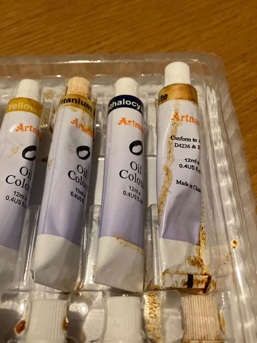 Farby olejne 24 sztuki z 12 ml