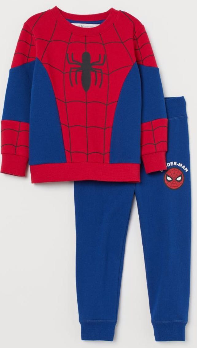 Spider-Man Bluza i joggersy spodnie komplet NOWY 134